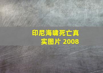 印尼海啸死亡真实图片 2008